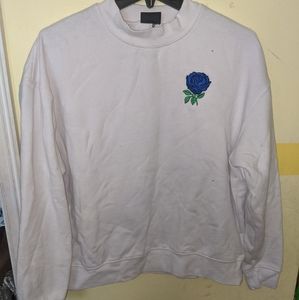 White crewneck sweatshirt